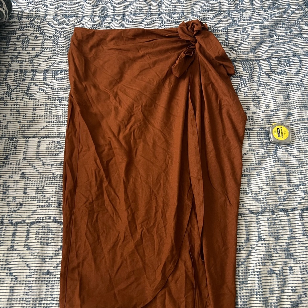 NWOT Na Nin Silk Wrap Skirt